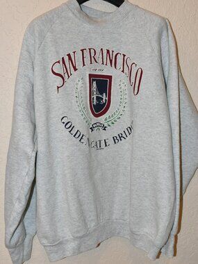 Vintage Unisex San Francisco Sweatshirt Gray-Size XL-Men's/Women's